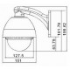 3 MP Full HD Outdoor High Speed IP Dome PTZ Camera   