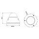 Dahua 2 Megapixel HD Network Mini Dome Camera - POE 3,6mm