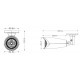 5.0 megapixel HD network waterproof IR CCTV camera 2.8-12mm POE