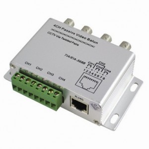 Silvery UTP 4 Ch Passive Video Balun Transceive 