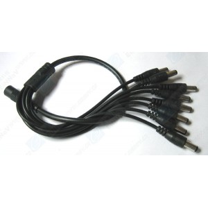1 Female to 8 Male Power Splitter Cable CCTV F-63