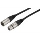 Audiokabel 1m sort