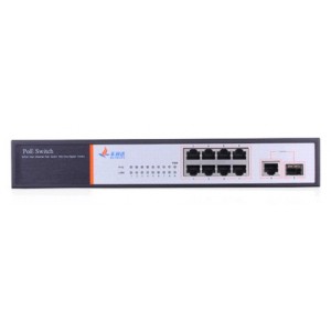 8X 10/100Mbps PoE port with 1 gigabit Combo port PoE Switch