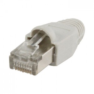 RJ45 CAT 6 conncetor pr. stk. sk&aelig;rmet