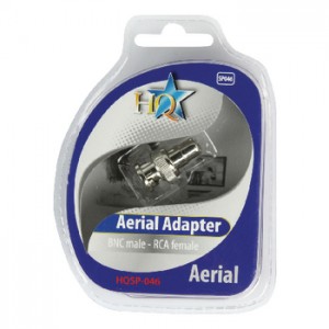 HQ Videoadapter BNC male - RCA female