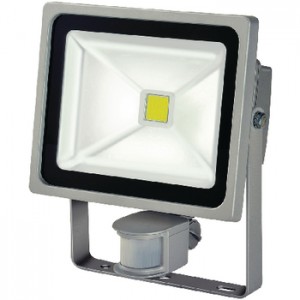 Lampe med COB-LED 30 W + PIR IP44