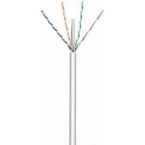 UTP netv&aelig;rkskabel - CAT6, massiv CCA, Gr&aring; (305m rulle)