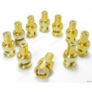BNC Male to RCA Female Adapter Gold Plated