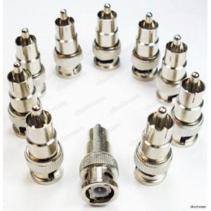 BNC male to RCA male Adapter for Video cable