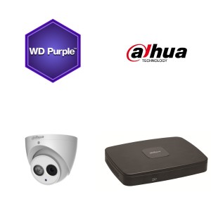 Dahua NVR KIT 8X4MP EYEBALL KAMERA 2,8MM