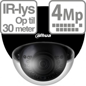 Dahua KIT 4 kanalers NVR 1TB med indbygget PoE switch