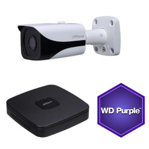 Dahua NVR KIT 2X4 MP Bullet KAMERA 2,8MM