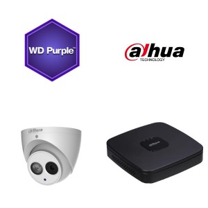 Dahua NVR KIT 4X4 MP Eyball KAMERA 2,8MM H265