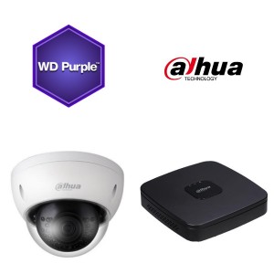 Dahua NVR KIT 2X4 MP DOME KAMERA 2,8MM