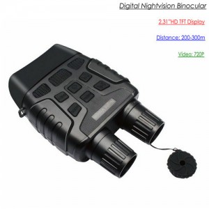 Digital Nightvision Binocular, 2.3inch LCD, 200-300Meters Distance, Video 720P, 16GB